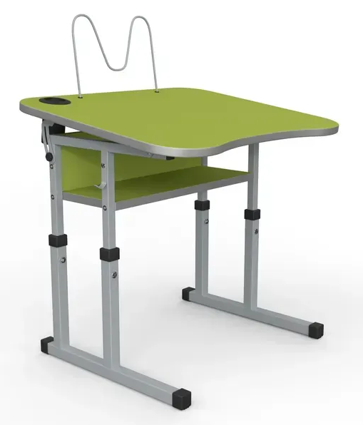 Стіл учнівський №3-6 з регулюванням куту нахилу стільниці 600х500 МФ Вересень